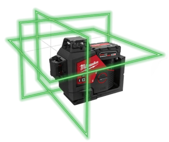 Нивелир лазерный 3D аккумуляторный MILWAUKEE, M12 3PL-401C (+заряд. устройство. ,1акум.Х4Аг, кейс) Одесса
