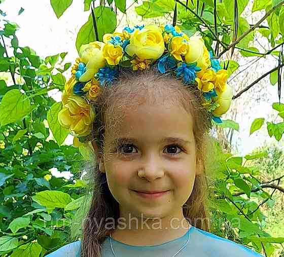 Віночок український жовто-блакитний Веночек украинский Кривий Ріг