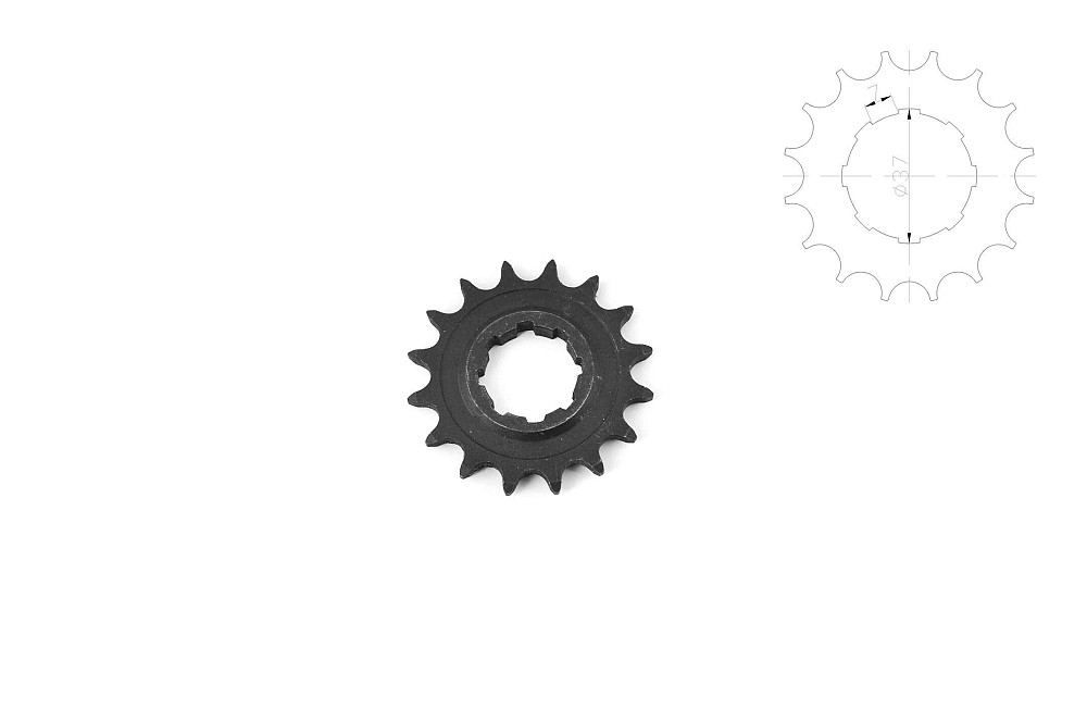 Зірка трансмісії (передня) ІЖ 520-20T VDK Київ - фото 1