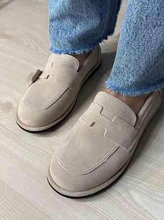 Туфлі жіночі Hengji 560-5 лофери замшеві бежеві, 41, 25,5 см Київ