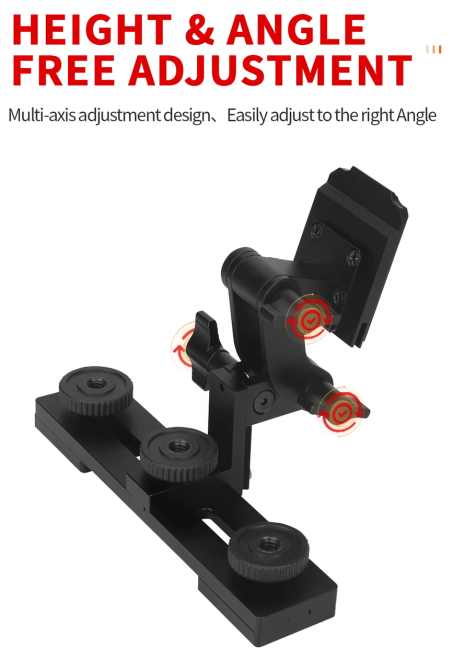 Бінокулярний мостовий кронштейн NVG-10 NVG-30 NVG-50 (алюміній) Київ - фото 7