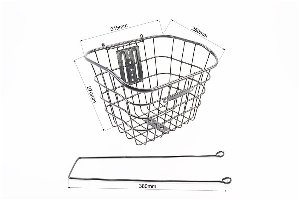 Кошик багажний передній 26" з кришкою, чорний YZ-061 (можливі подряпини, сколи, дефекти фарбування) Київ - фото 2