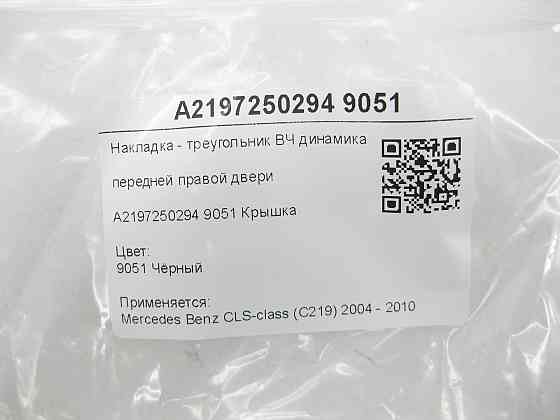 Mercedes-Benz  A2197250294 9051 Накладка - трикутник ВЧ динаміка передніх правих дверей чорна CLS C219 Одеса