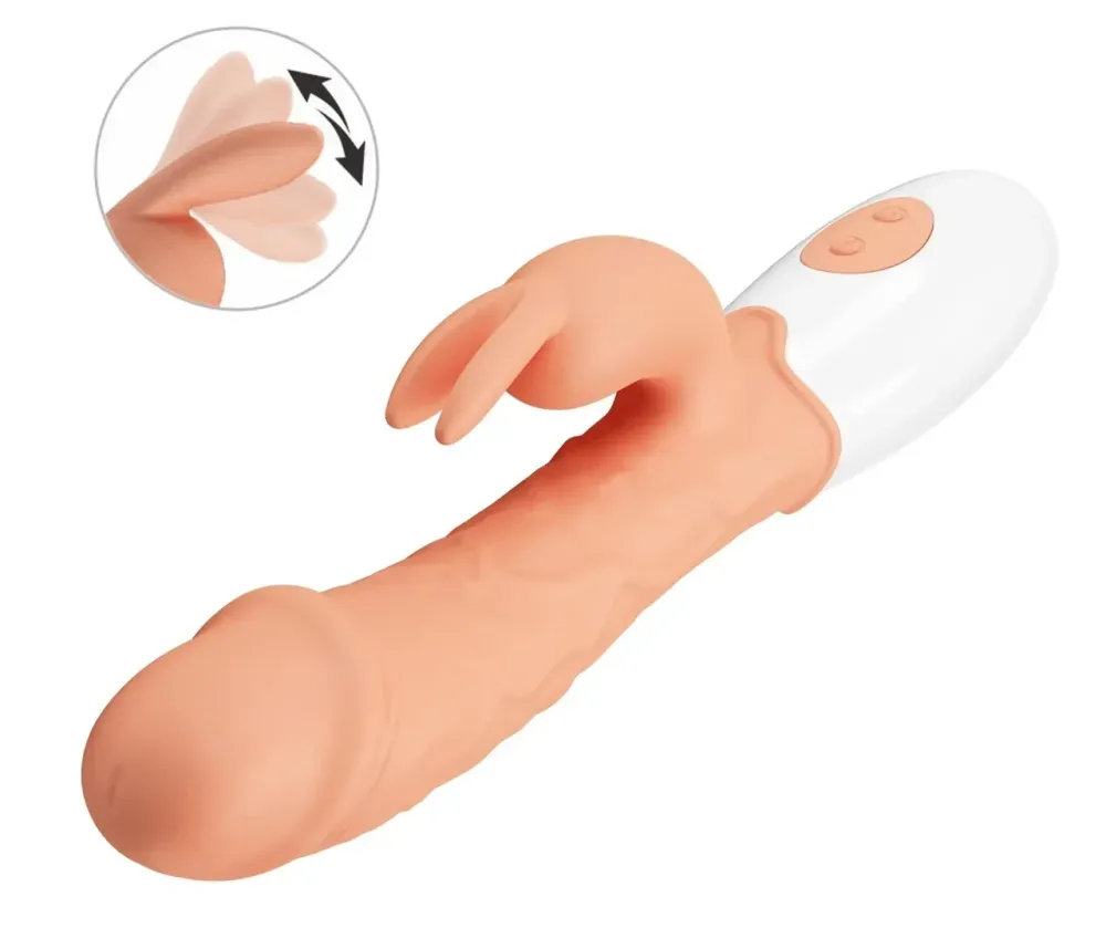 Вибратор с стимулятором клитора Pretty Love - Easter Bunny, BI-014962R Sex Aura Киев - изображение 7