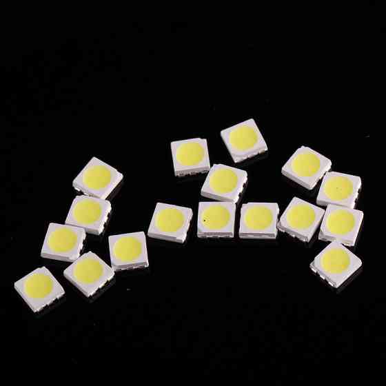 SMD LED світлодіоди 5630/5730, 3В 0.2Вт 35–40 лм, 100 шт, теплий білий, для підсвітки та ремонту MasterSem Київ