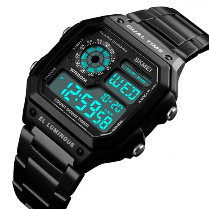 Мужские часы Skmei 1335 Ripple Black Винница - изображение 4