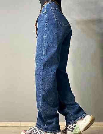 Джинсы женские Liana 478 skater jeans relax широкие с поясом синие, синий, 33, 33, 93 см, 118 см Киев