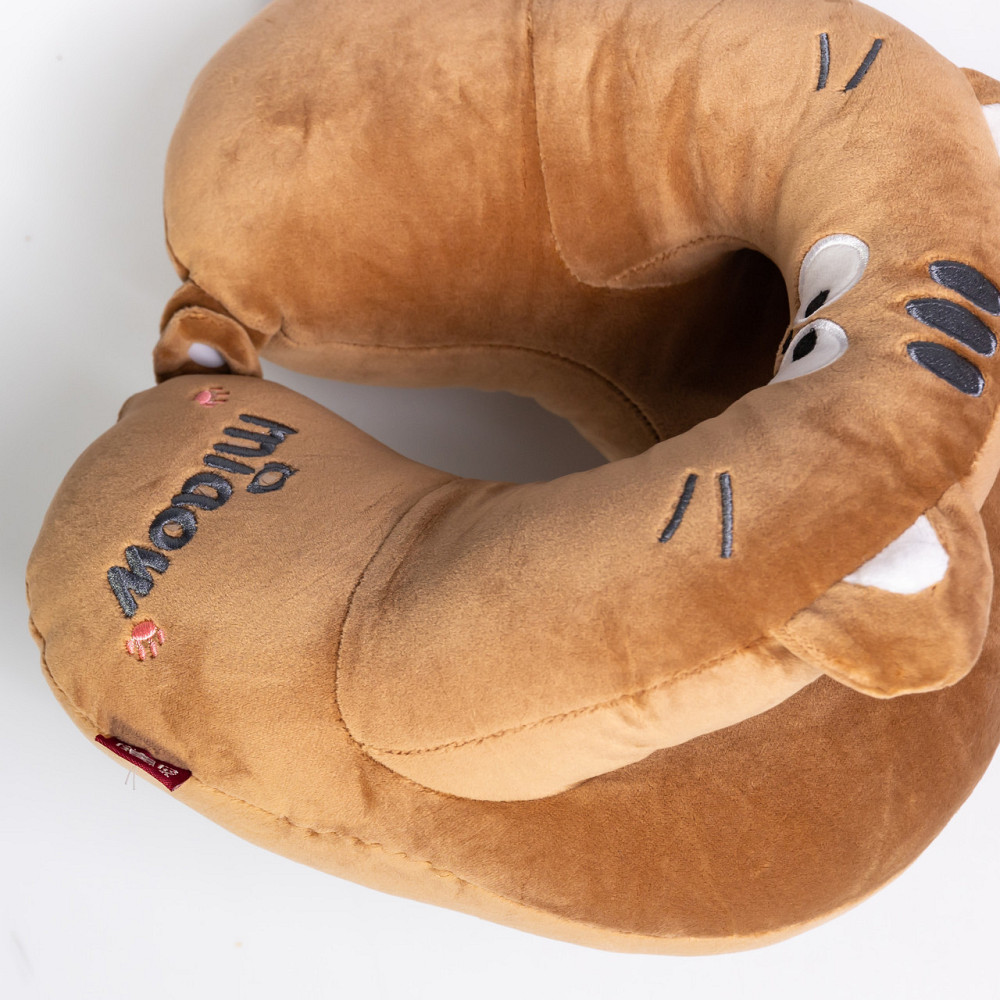 Подушка для шеи Miaow U-образная двойная, коричневый HP-56-27BR Киев - изображение 2