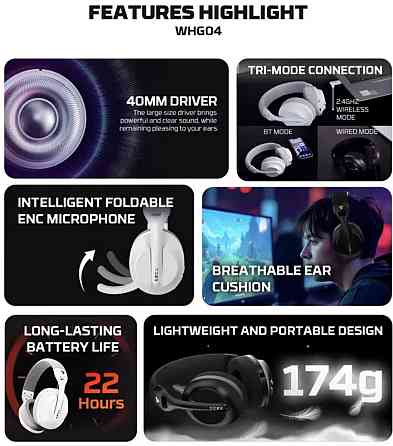 Ігрові навушники!️  Fantech Tamago II ‼️ USB, Bluetooth ‼️ Харків