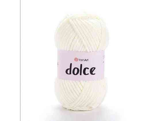 Пряжа Dolce молочний 100% мікрополіестр 120м 100г 5шт/уп 856 ТМ YarnArt Київ