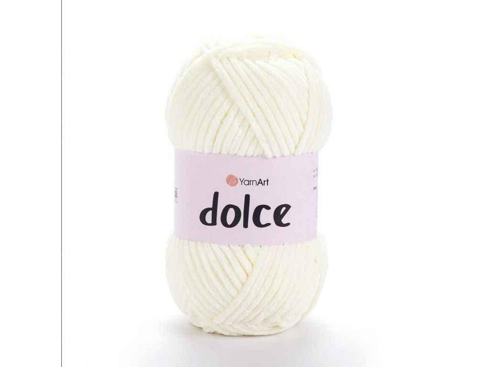 Пряжа Dolce молочний 100% мікрополіестр 120м 100г 5шт/уп 856 ТМ YarnArt Київ - фото 1