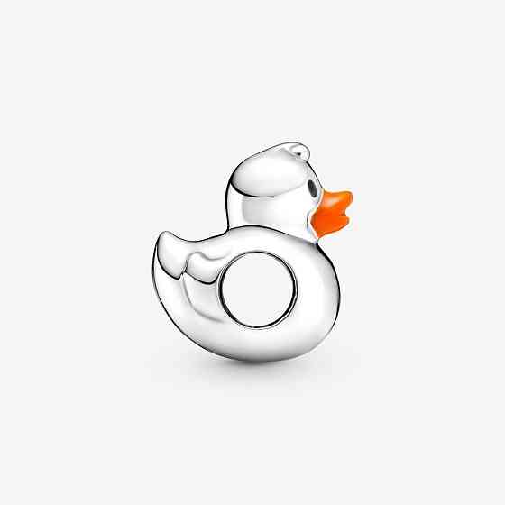 Серебряный шарм Пандора Polished Rubber DuckMasterSem Киев