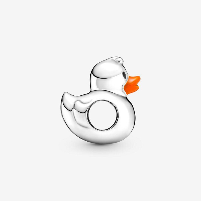 Серебряный шарм Пандора Polished Rubber DuckMasterSem Киев - изображение 3