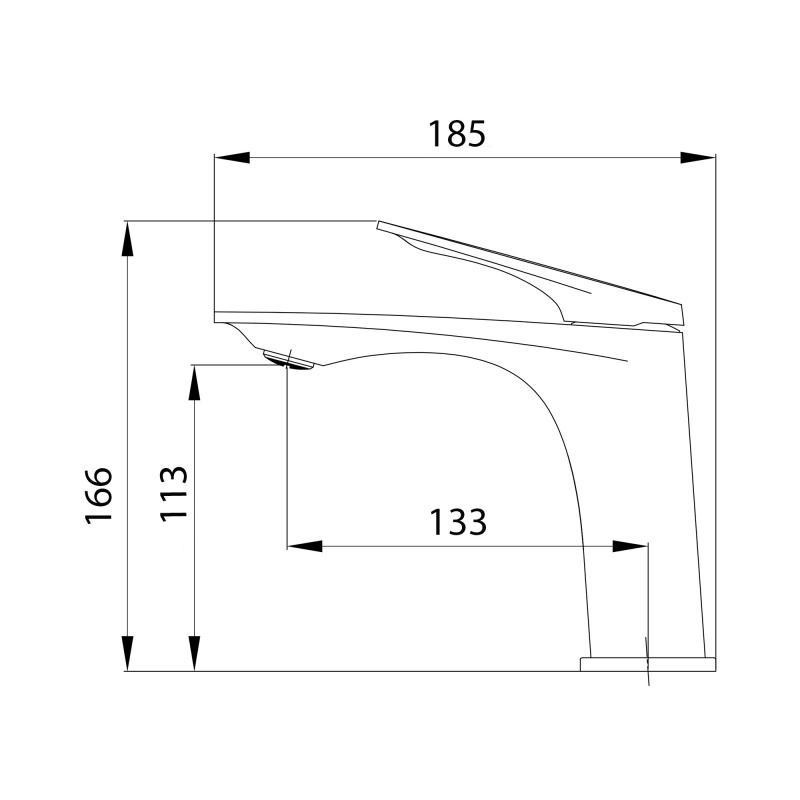 Змішувач для раковини Qtap Vlasta New QTVLA270GMB45641 Gunmetal Black PVD графіт Київ - фото 2