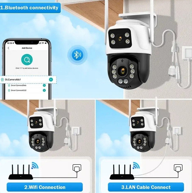 Відеокамера вулична lCSEE WI-FI поворотна Київ - фото 4