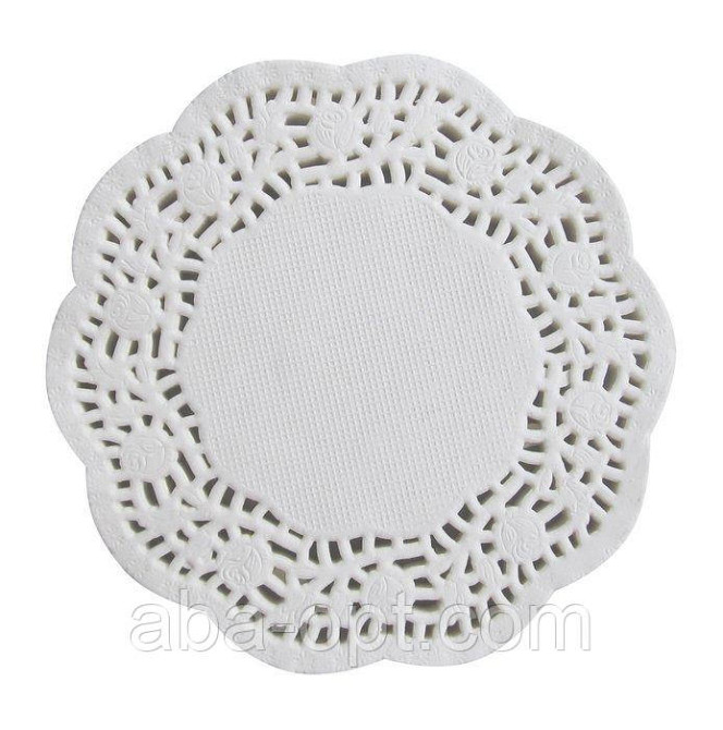 Салфетки ажурные Бумажные круглые Ø 10 см ( 100 шт).Aba-Opt Одесса - изображение 1