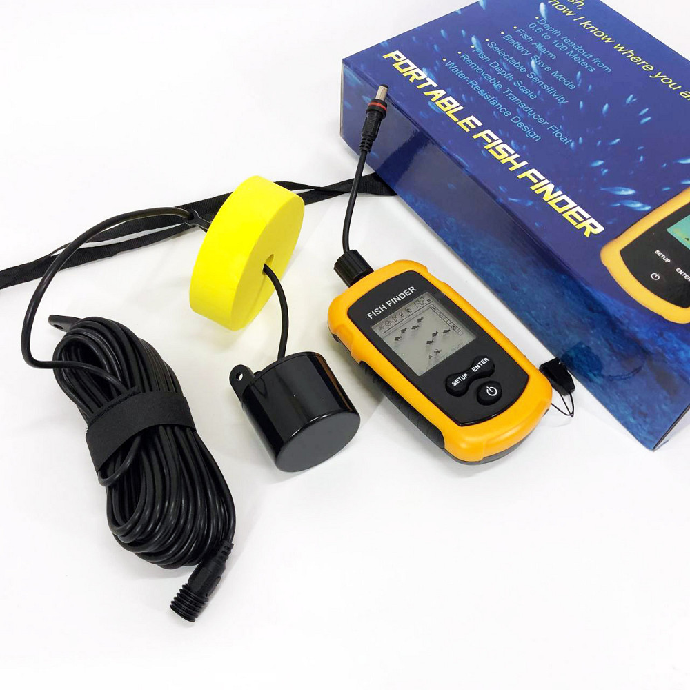 Эхолот портативный Fish Finder до 100м сонар портативный универсальный RO-38 Львов - изображение 16