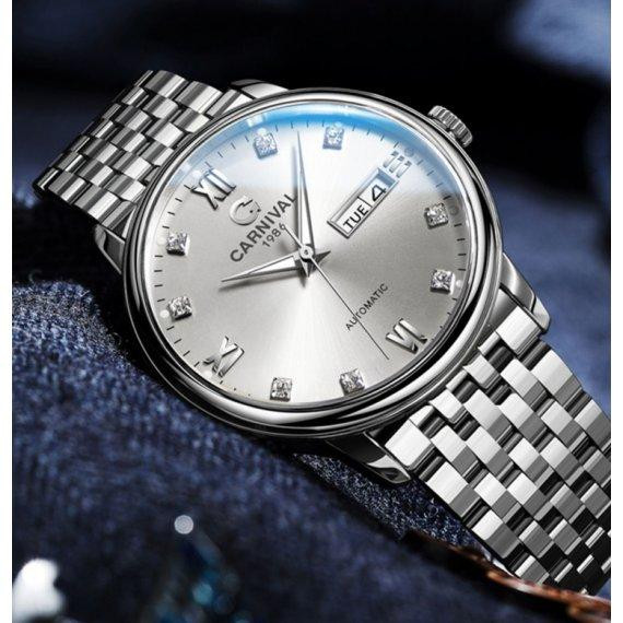 Годинник чоловічий наручний Carnival Toscana (Сріблясті) Вінниця - фото 9