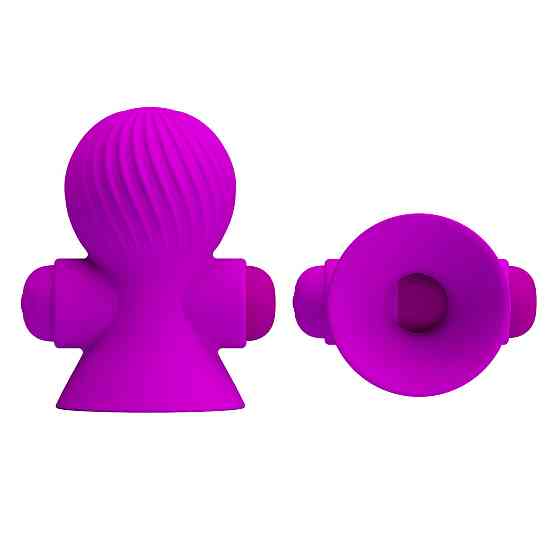 Вібростимулятори для сосків PRETTY LOVE Nipple Sucker,фіолетові Sex Aura Київ