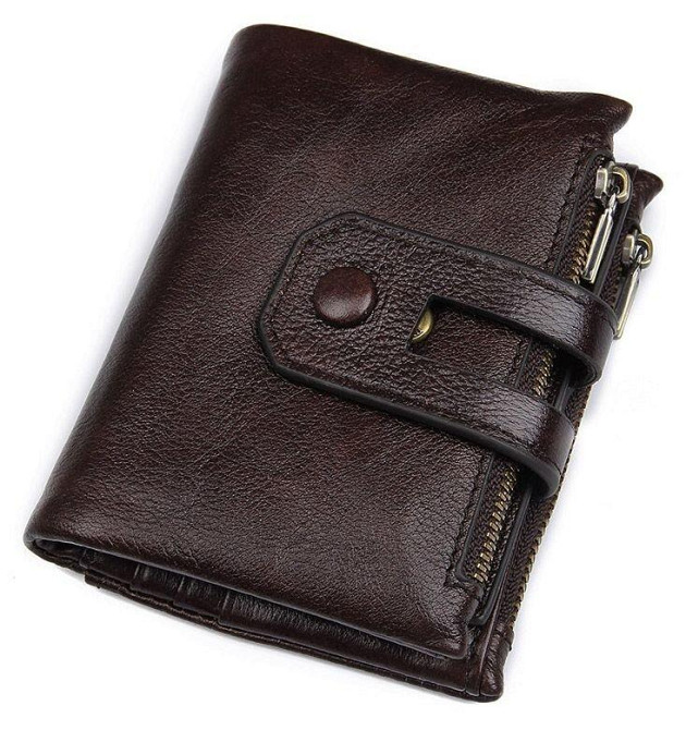 Гаманець Vintage 14602 шкіряний Коричневий Київ - фото 1