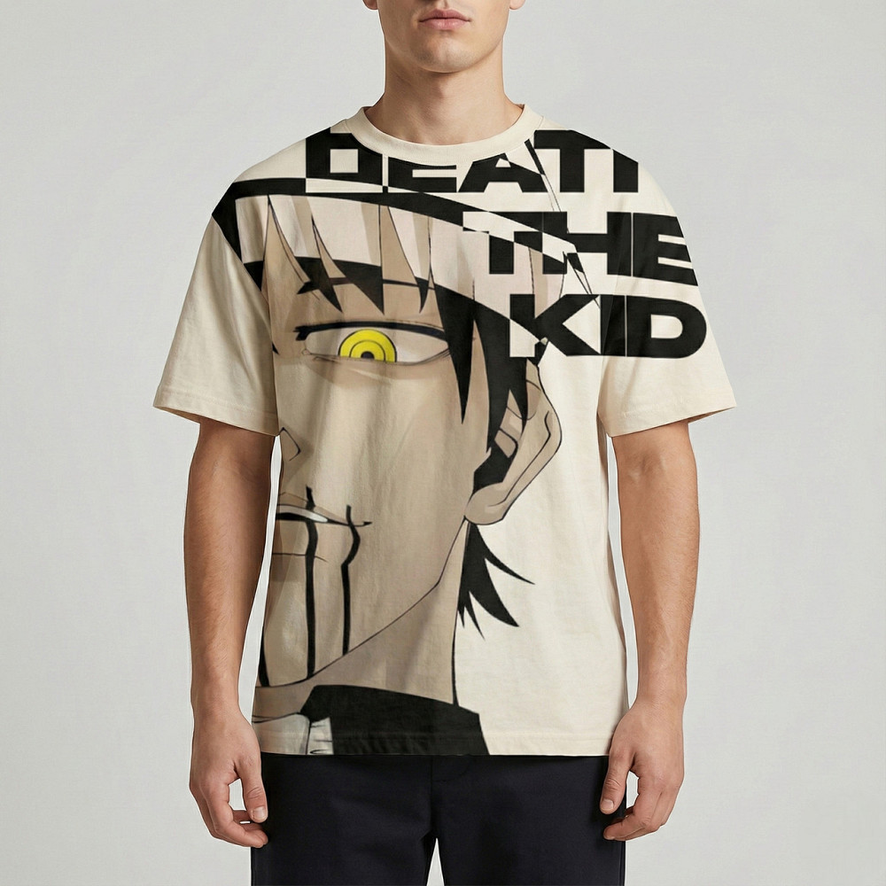 Футболка чоловіча з принтом аніме Аніме Соул Еатер Деатх оверсайз (S/M/L) Черний Дніпро - фото 2