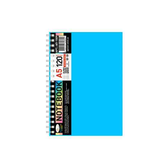 Блокнот А5 АП-1509(Blue) 120 листов, пружина сбоку Винница