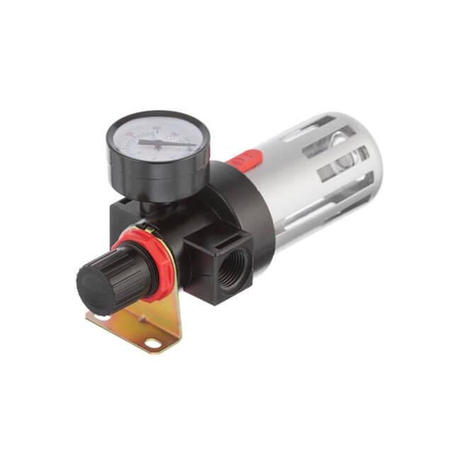 Фільтр для очищення повітря 1/2", 20 мкм, до 1200 л/хв, до 12 атм, металевий захист колби, регулятор тиску INTERTOOL PT-1410 Київ - фото 10