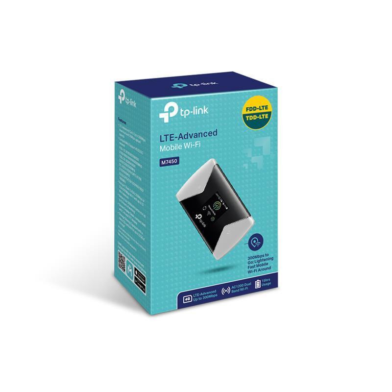Бездротовий маршрутизатор 3G/4G TP-Link M7450 Black Харьков - изображение 3