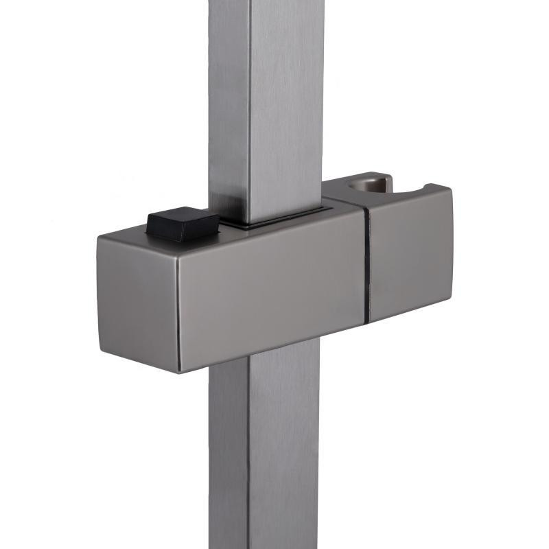 Душевая стойка с держателем универсальная нержавейка Lidz Niagara 321 прямоугольная LDNIA321NKS46113 Nickel Харьков - изображение 3