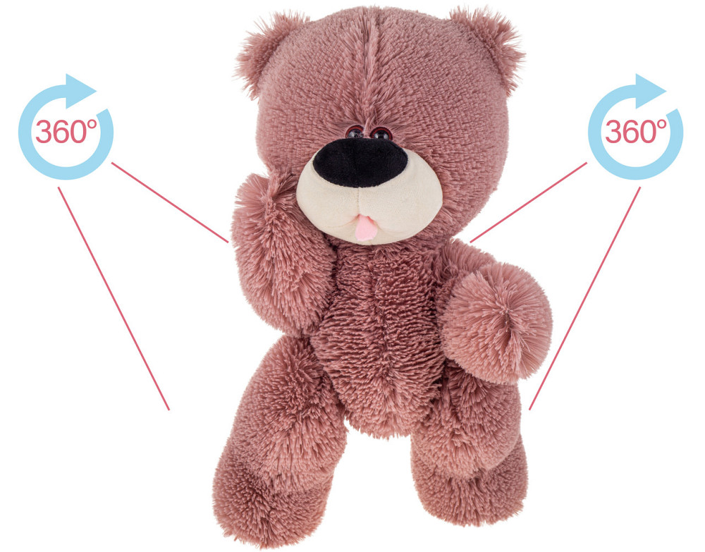 Ведмідь на шарнірах Аліна 32 см Какао Киев - изображение 2