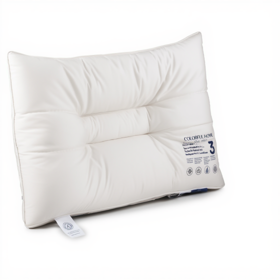 Подушка для сну ортопедична Colorful Home Eco Series 3 антимікробна Memory Foam 46x72 см біла Київ