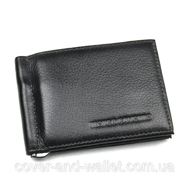 Шкіряний гаманець затискач для купюр і карток Marco Coverna Київ - фото 7