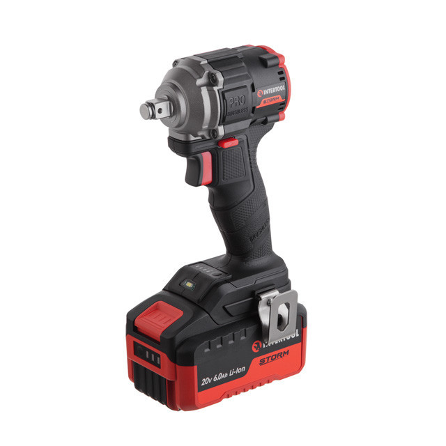 Гайковерт акумуляторний INTERTOOL WT-9363, 20 В, 350 Nm, COMPACT, 2500 об/хв, 3250 уд/хв, 1/2", без ЗП та АКБ - для автомайстерні Львів - фото 5