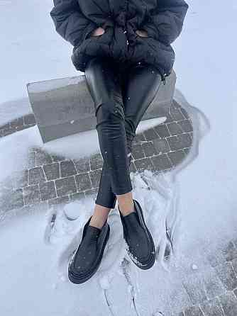 Черевики жіночі GREMMY чорні натуральна шкіра з хутром висота 8см (5333) 38р.39р.40р. Коломыя