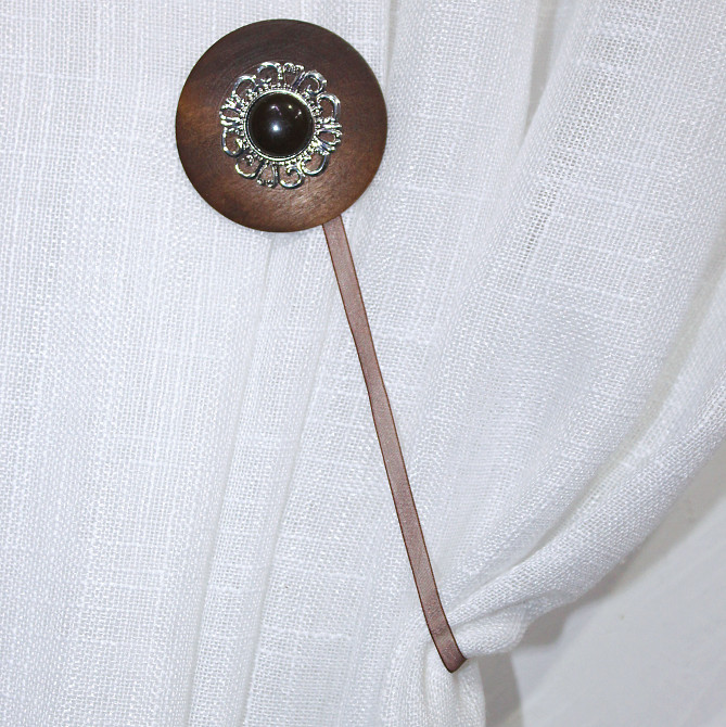 Магніти для штор і гардин (172м) Карпати набір 2 шт Коричневий з сріблястим (81-083) Київ - фото 4