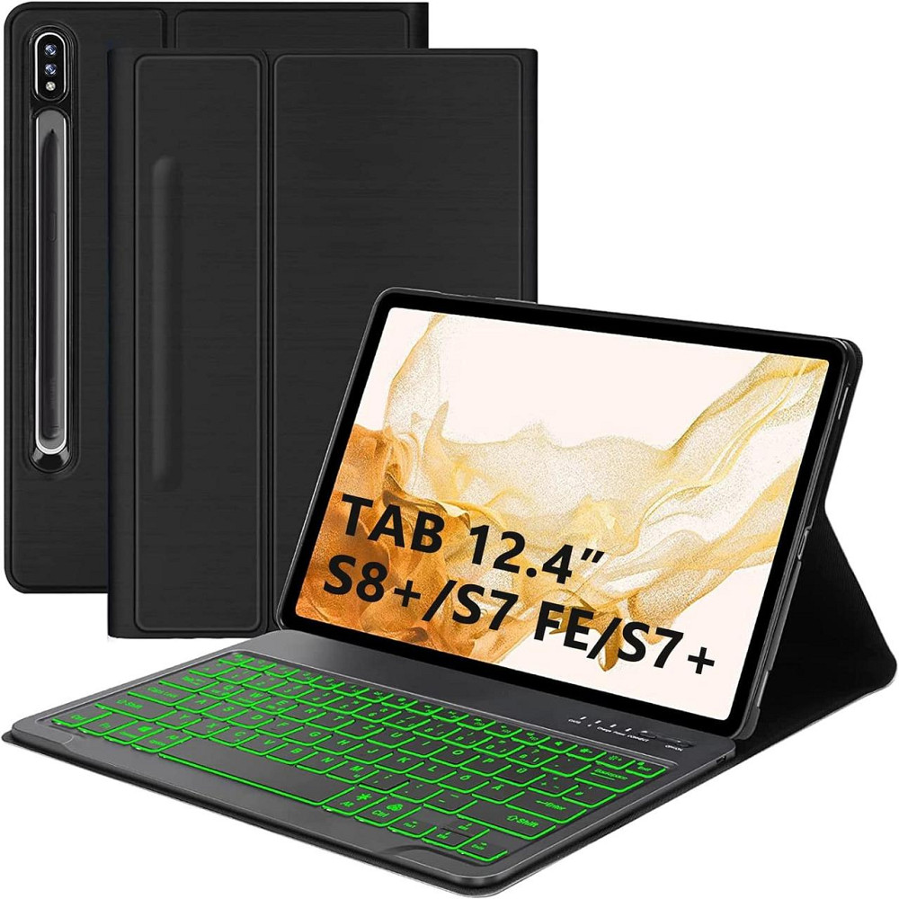 Б/У Протиударний чохол-книжка з клавіатурою на Samsung Galaxy Tab S7 FE/S7+/S8+ 12.4" Дніпро - фото 2