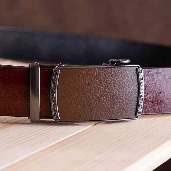 Ремінь чоловічий c пряжкою-автомат Vintage 20339 Коричневий Київ