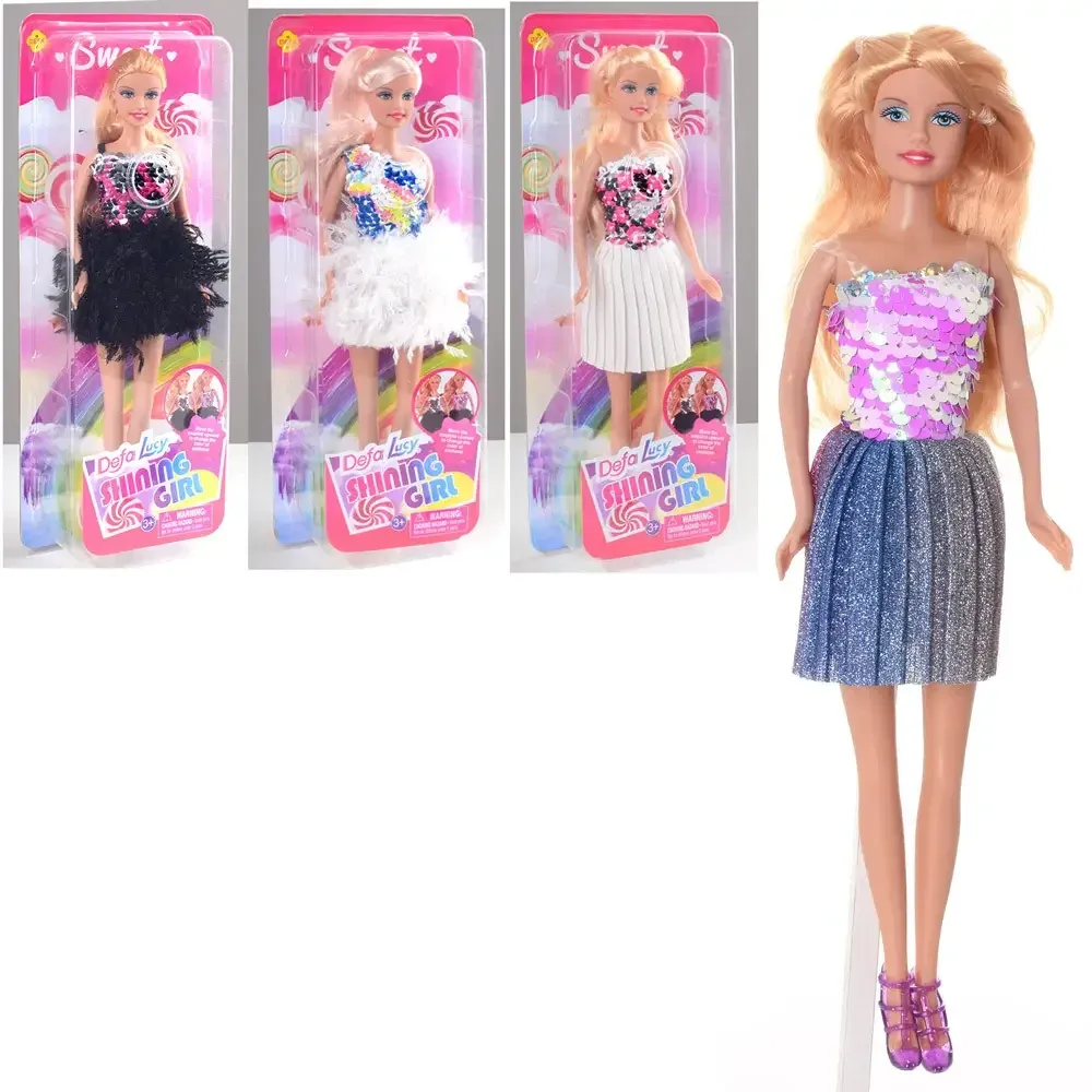 Лялька "Defa" 8434 (48) 4 види, паєтки змінюють колір, на листі, шт Київ - фото 1