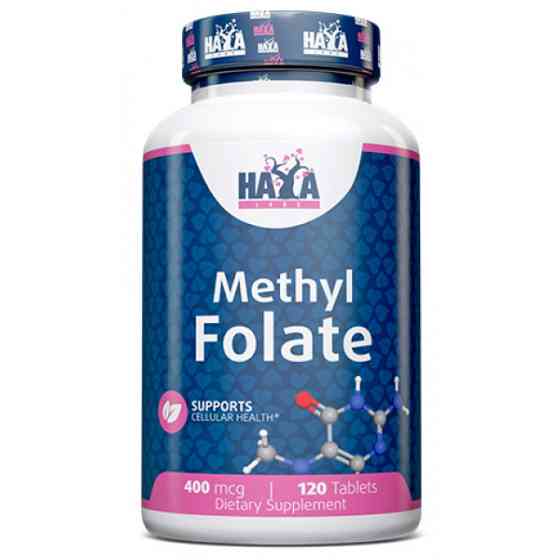 Метилфолат Haya Labs Methyl Folate 400 mcg (5-MTHF) 120 Tabs Луцк