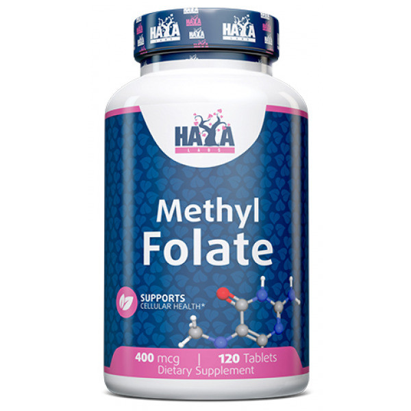 Метилфолат Haya Labs Methyl Folate 400 mcg (5-MTHF) 120 Tabs Луцк - изображение 1
