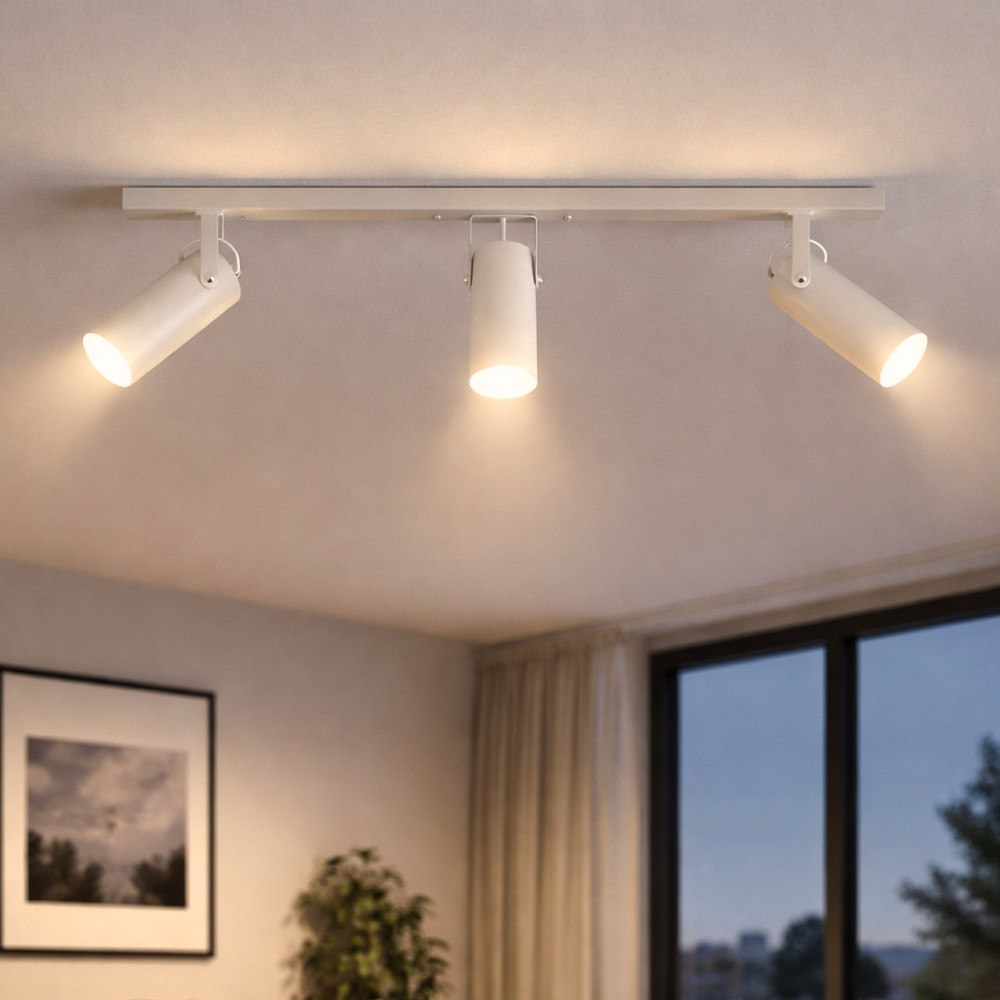 Светильник потолочный спот поворотный MSK Electric Focus под три лампы Е27 белый  NL 14050-3 WH Одесса - изображение 2