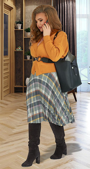 В'язаний жакет гладкої фактури (46-48) Київ - фото 3