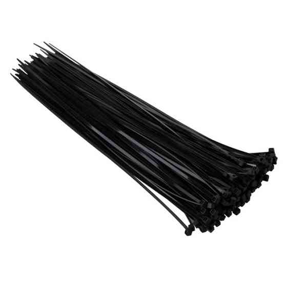 Хомут пластиковый, 3,6×300 мм, 100 шт/упак, черный INTERTOOL TC-3631 Киев