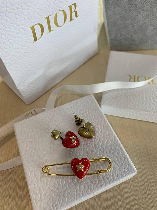 Діор набір сережки і брошка / Dior Одеса - фото 3