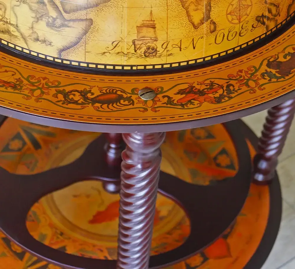 Глобус бар на пол Древняя карта коричневая сфера 45 см Гранд Презент mastersem Киев - изображение 3