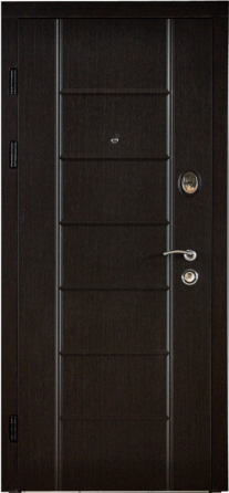 Двері вхідні Наші Двері РУБІЖ Б-287 Венге темний 860х2040 мм Київ