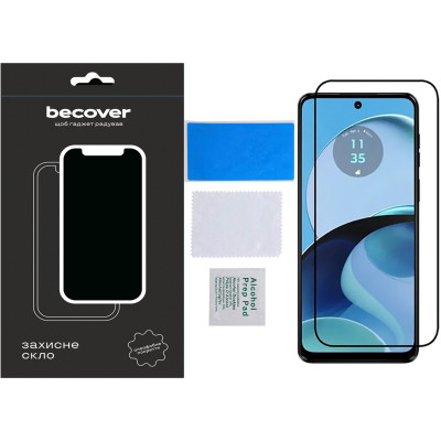 Скло захисне BeCover Motorola Moto G14 Black (709935) Вінниця - фото 3