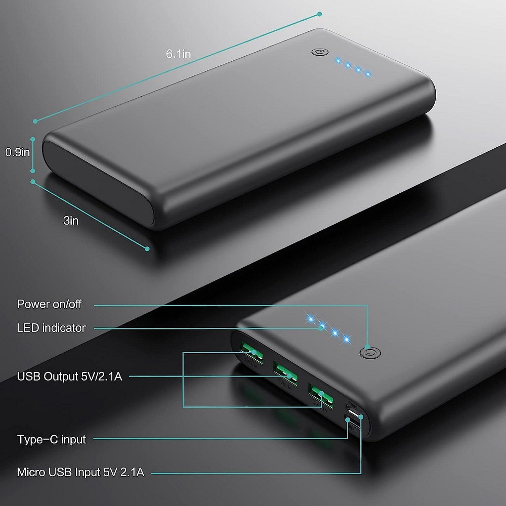 Павербанк HX200 Q6 36800mAh Луцьк - фото 2