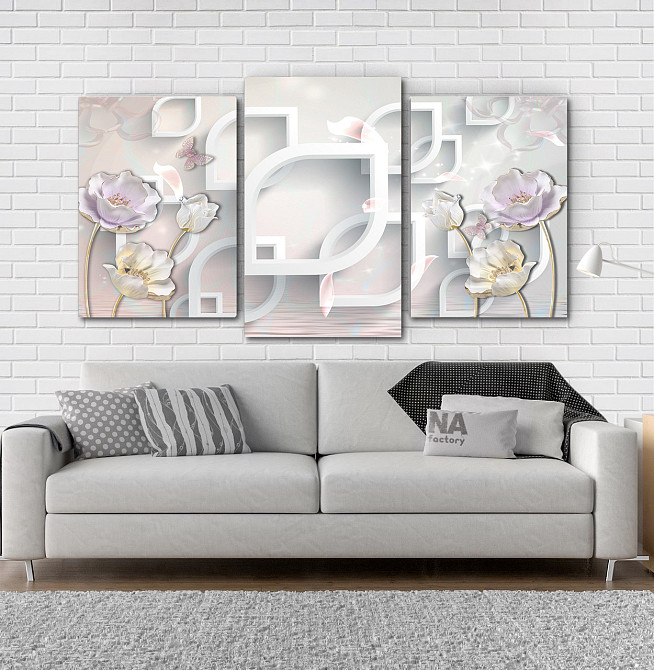 Модульна картина Квіти Абстракція Art-18_3 Київ - фото 2