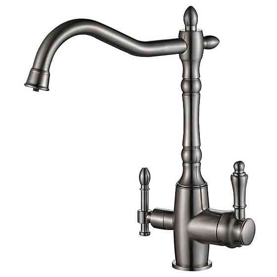 Смеситель для кухни под осмос Globus Lux LAZER GLLR-1000-8-STSTEEL (000019265) Киев